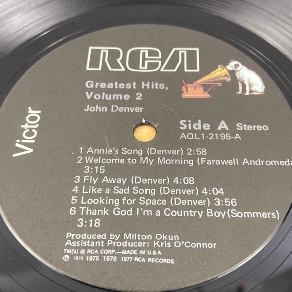 John Denver’s Volume Two Greatest Hits RCA Records Vinyl Record LP - Picture 4 of 7